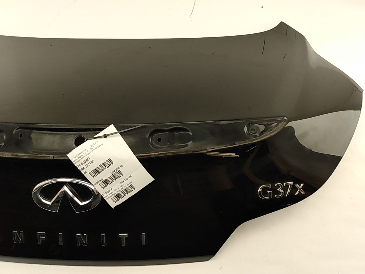 Infiniti G37 Trunk Lid