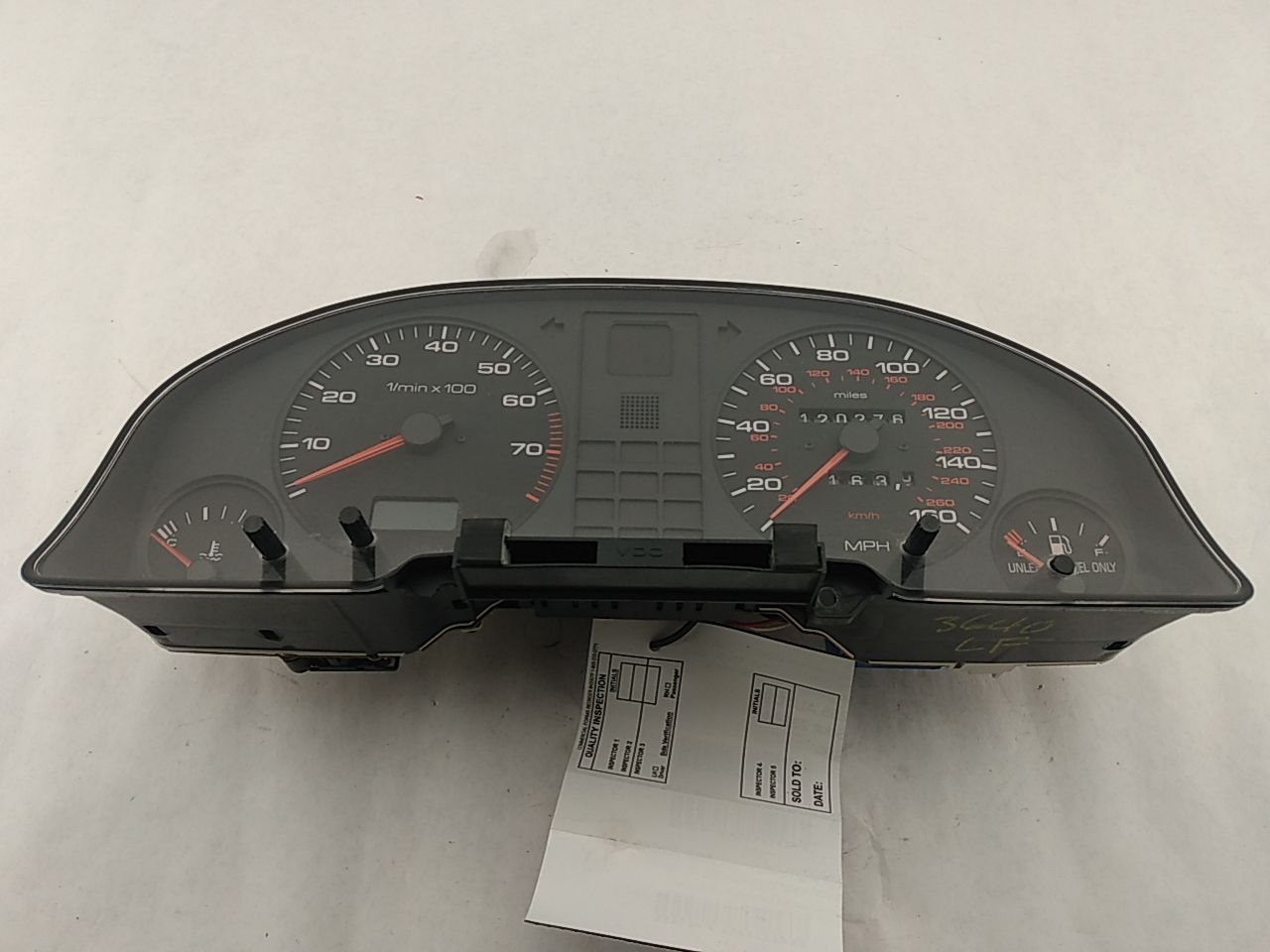 Audi Cabriolet Gauge Cluster