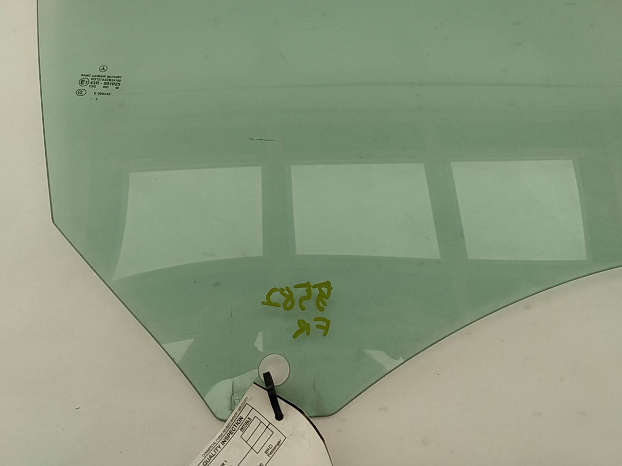 Mercedes SLK350 Front Right Door Glass - 0