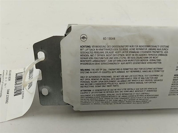 Mercedes SLK350 Dashboard Air Bag