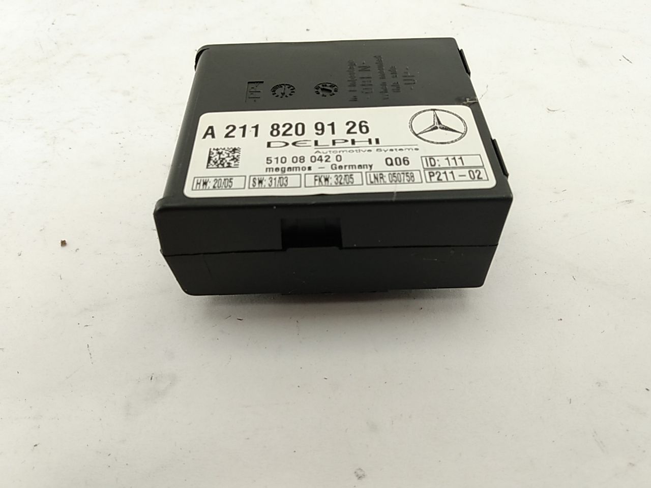 Mercedes SLK350 Anti Theft Alarm Control Module - 0