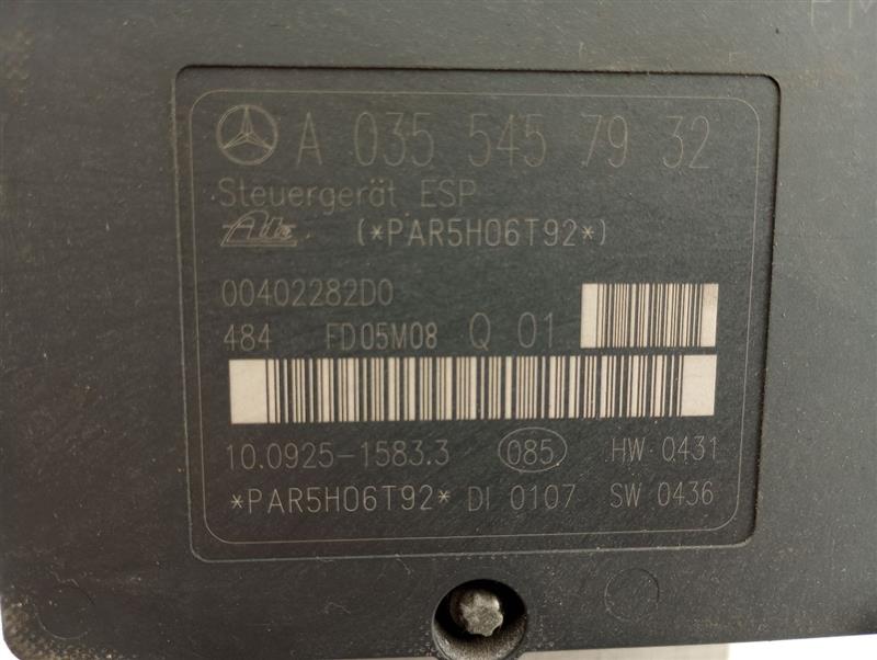 Mercedes SLK350 ABS Pump