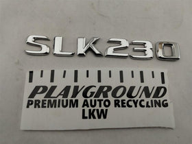 Mercedes SLK230 Trunk Lid Badging
