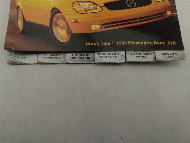 Mercedes SLK230 Owners Manual