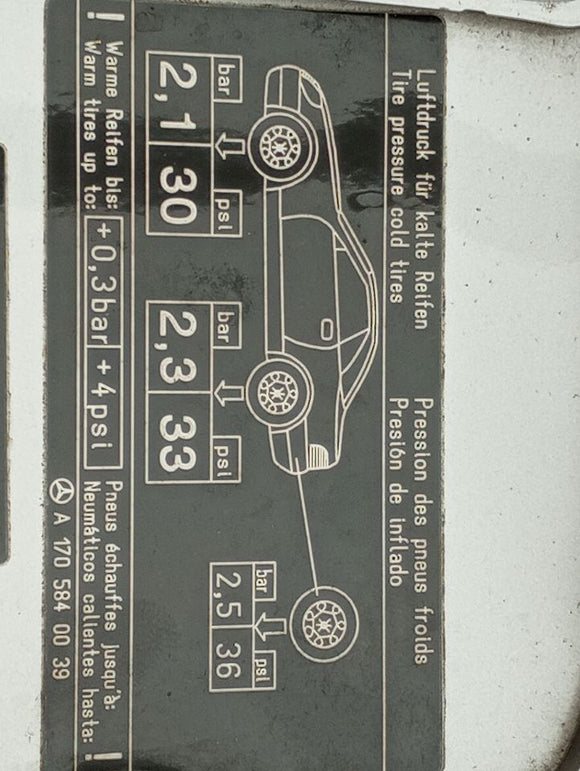 Mercedes SLK230 Fuel Filler Door