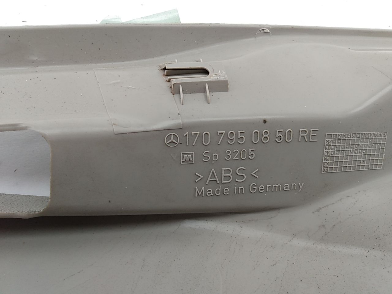 Mercedes SLK230 Rear Right Headliner Trim Panel