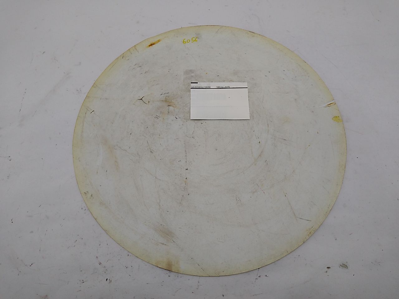 Cadillac Allante Spare Wheel Instruction Sheet