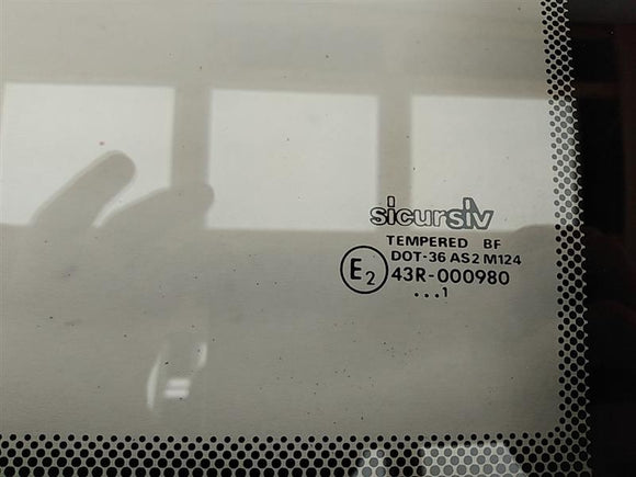 Cadillac Allante Rear Right Quarter Glass