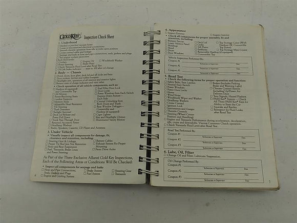 Cadillac Allante Owners Manual