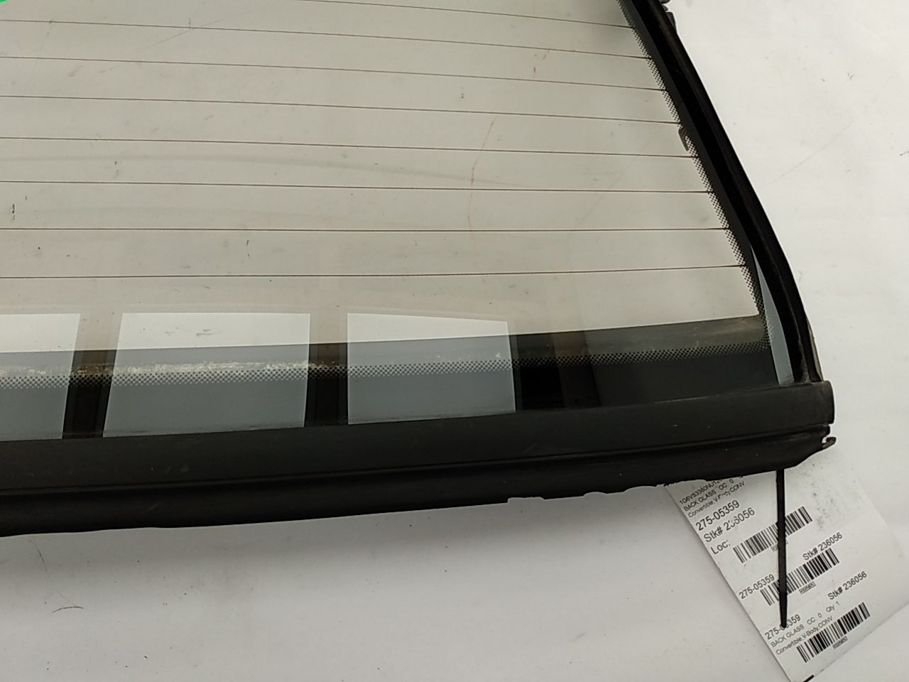 Cadillac Allante Back Glass