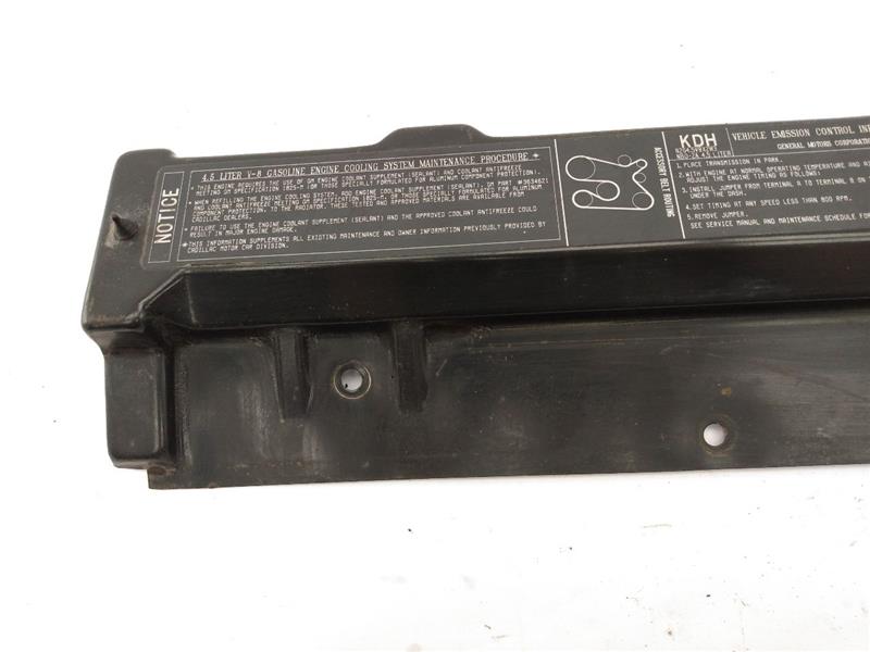 Cadillac Allante Radiator Support Cover - 0