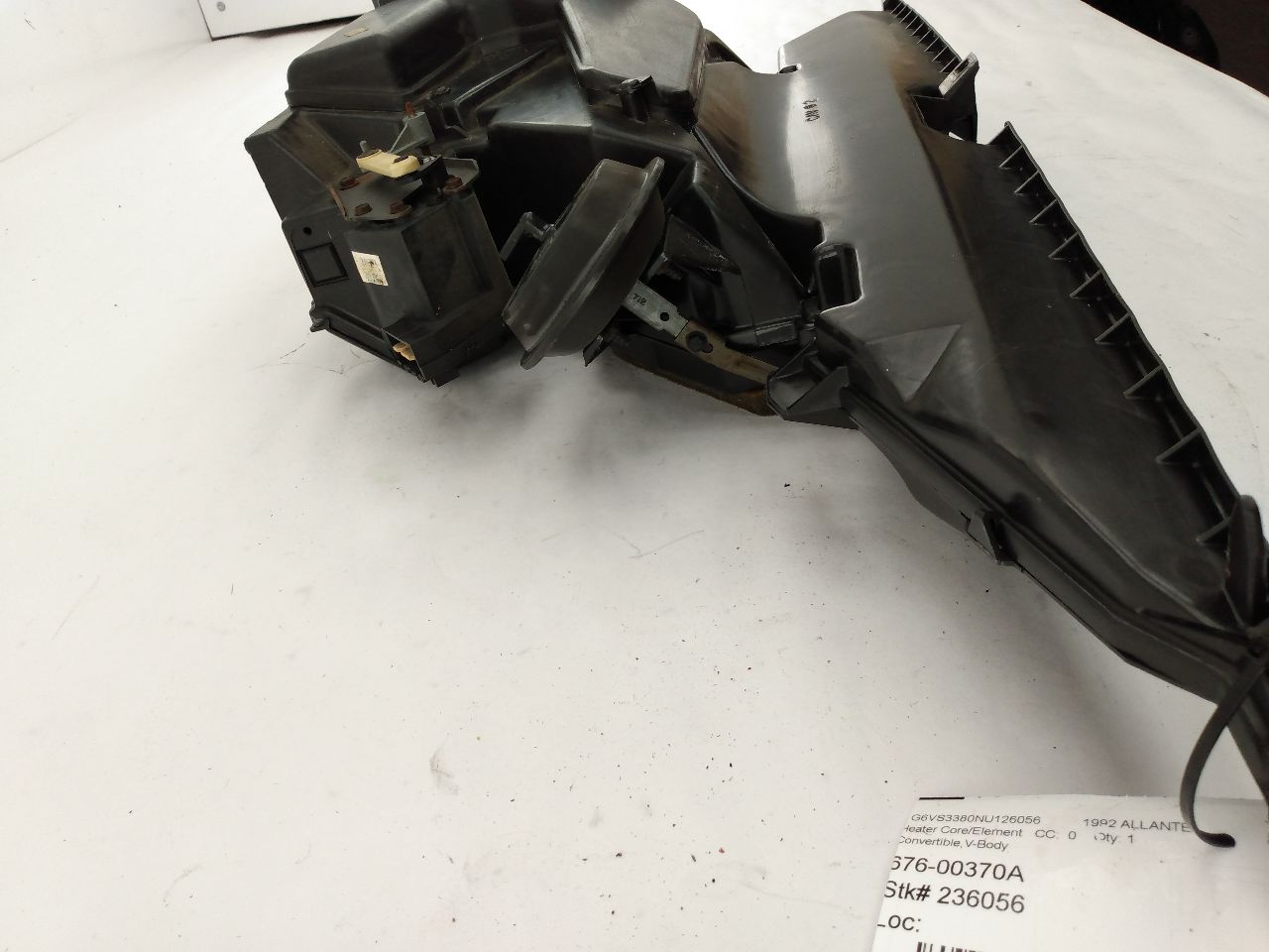 Cadillac Allante Heater Core Housing Box