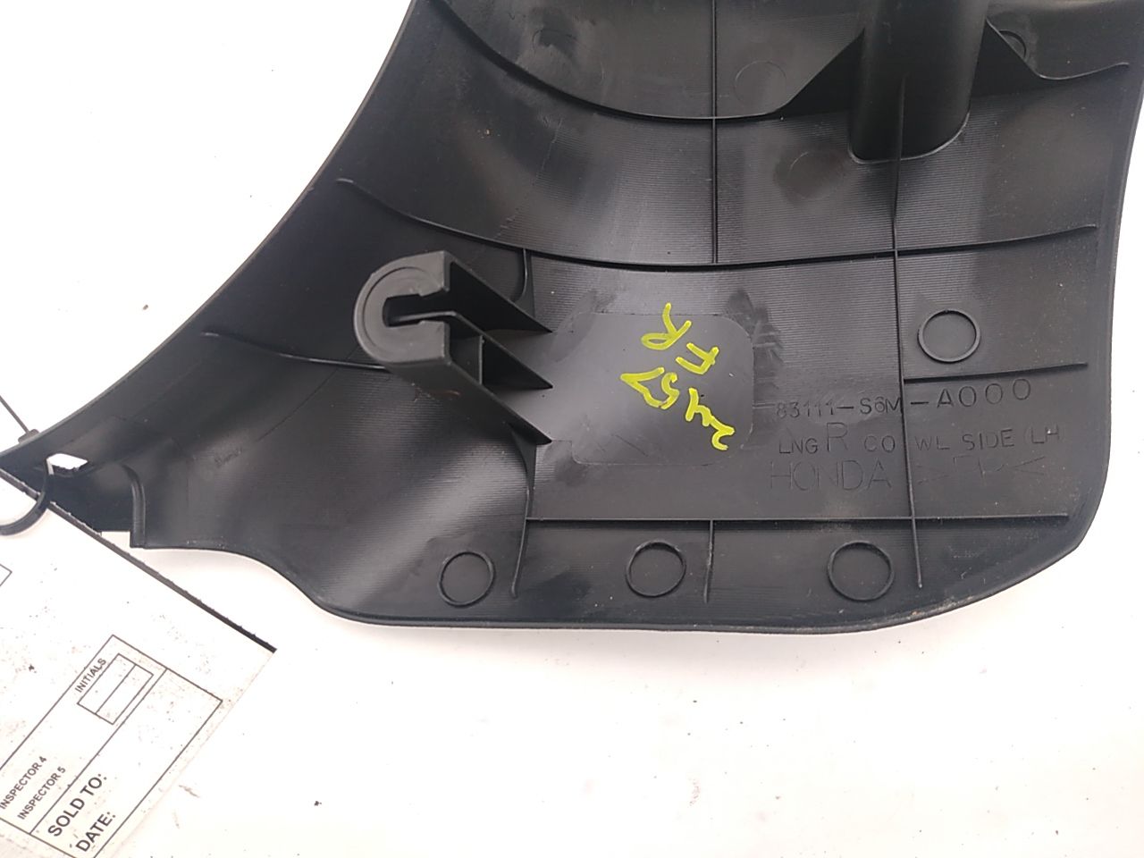 Acura RSX Front Right Kick Trim Panel