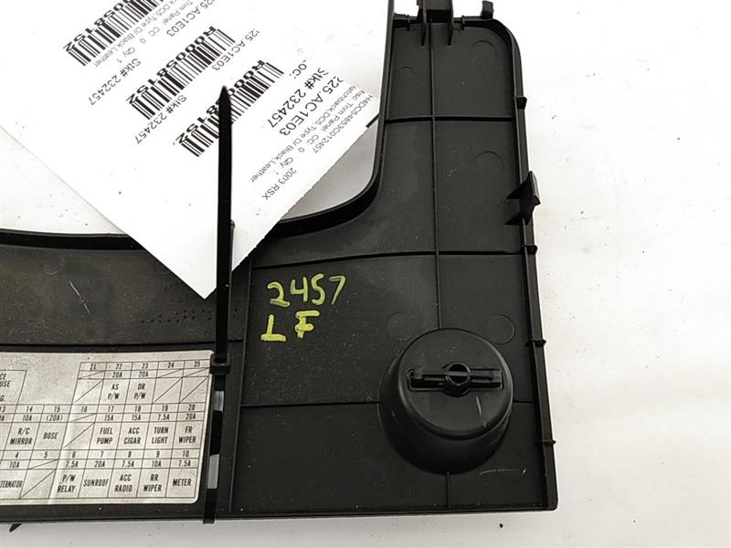 Acura RSX Front Left Under Dash Fuse Box Cover Trim