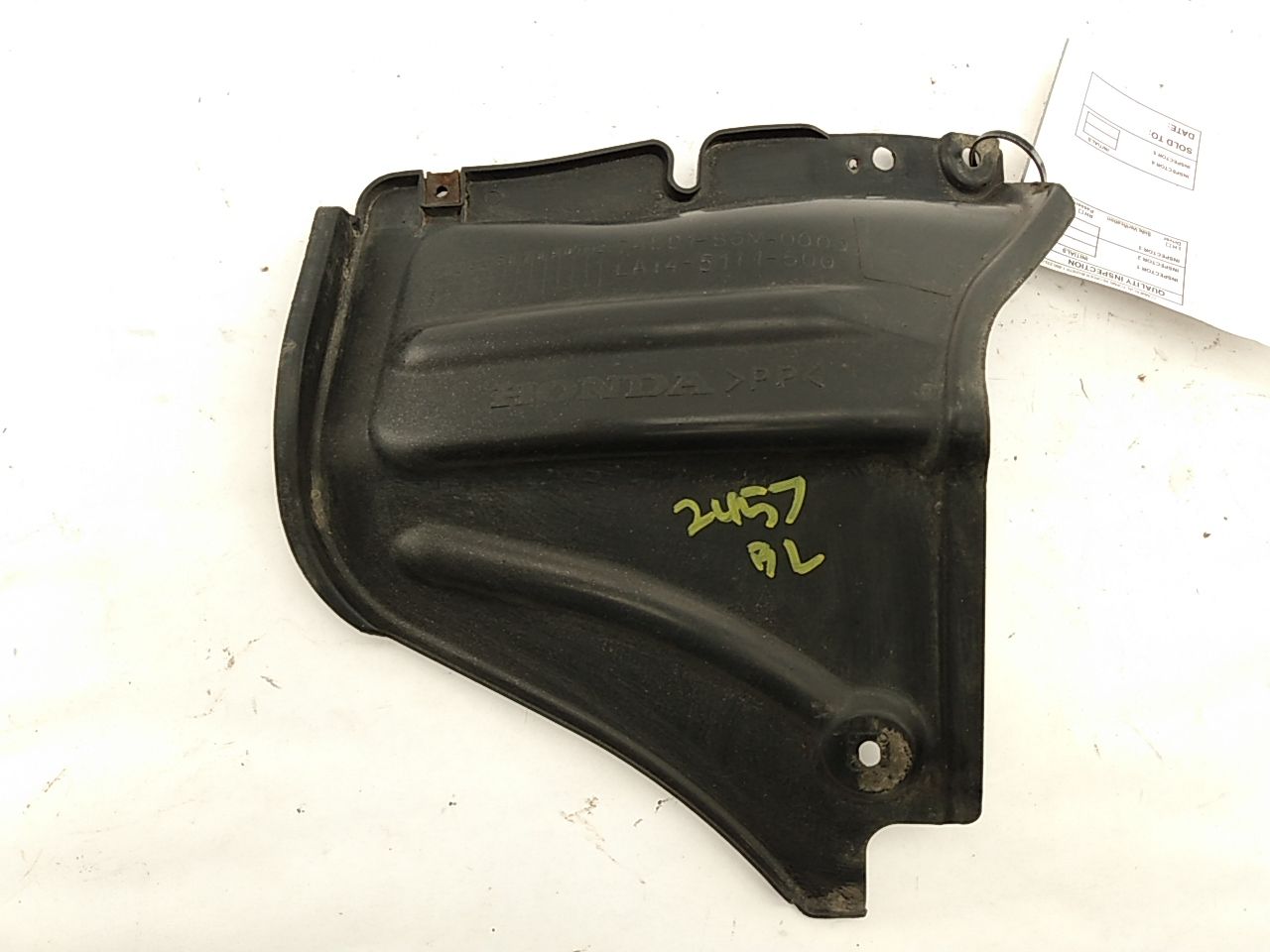 Acura RSX Rear Left Inner Fender Liner