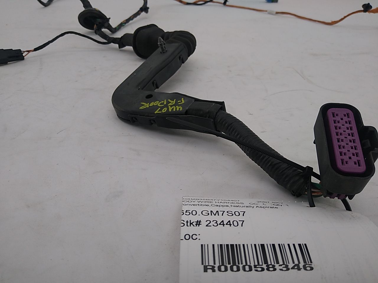 Saturn Sky Front Right Door Wire Harness