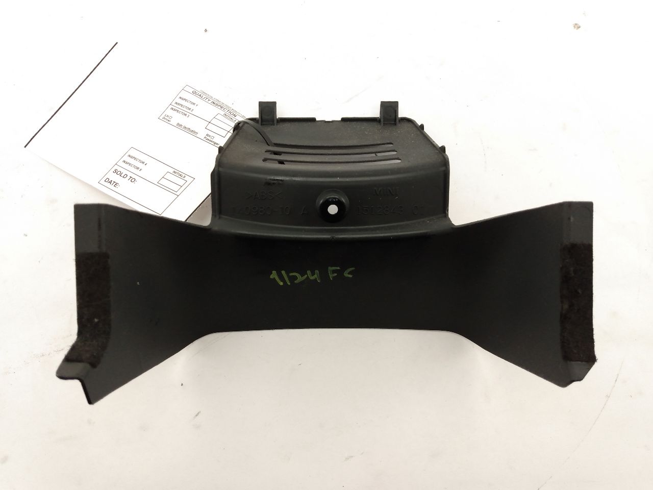 Mini Cooper S Front Lower Center Console Trim