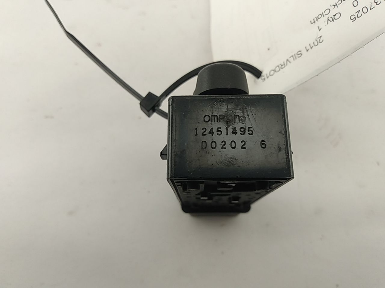 Chevrolet Silverado Front Left Power Seat Switch