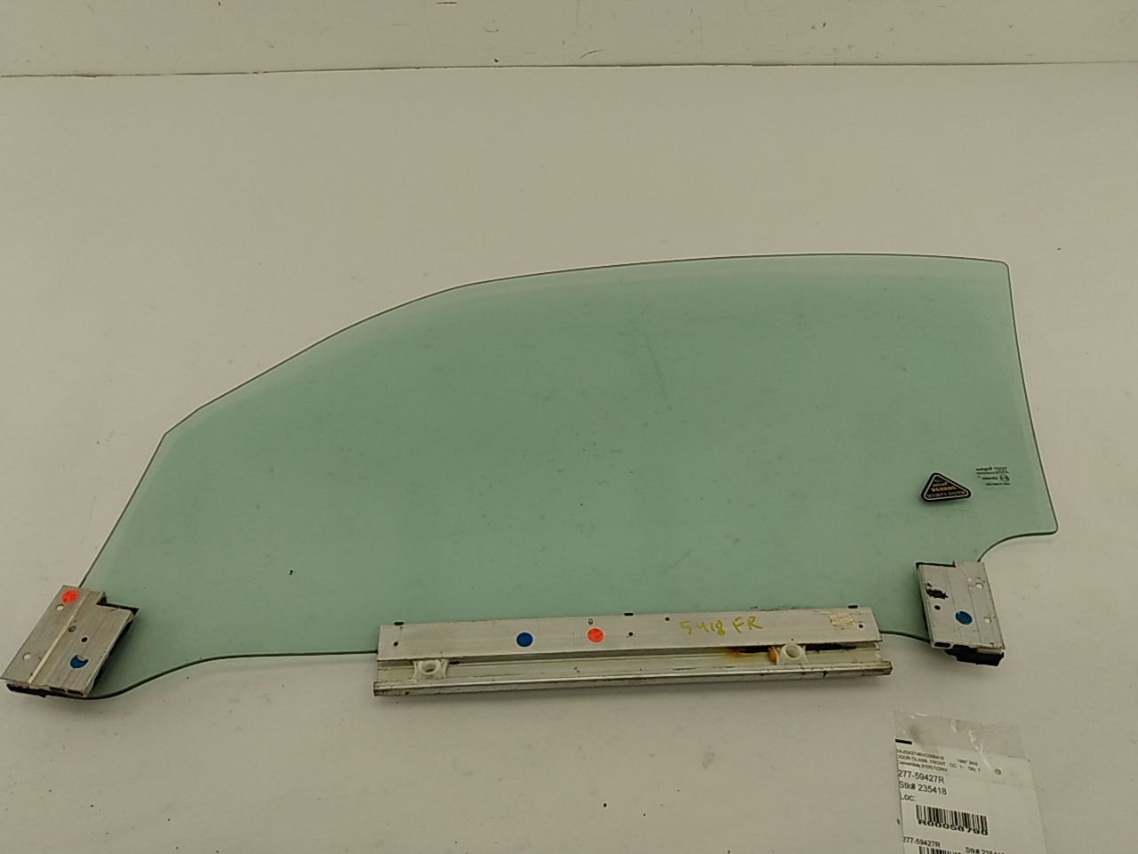 Jaguar XK8 Front Right Door Glass