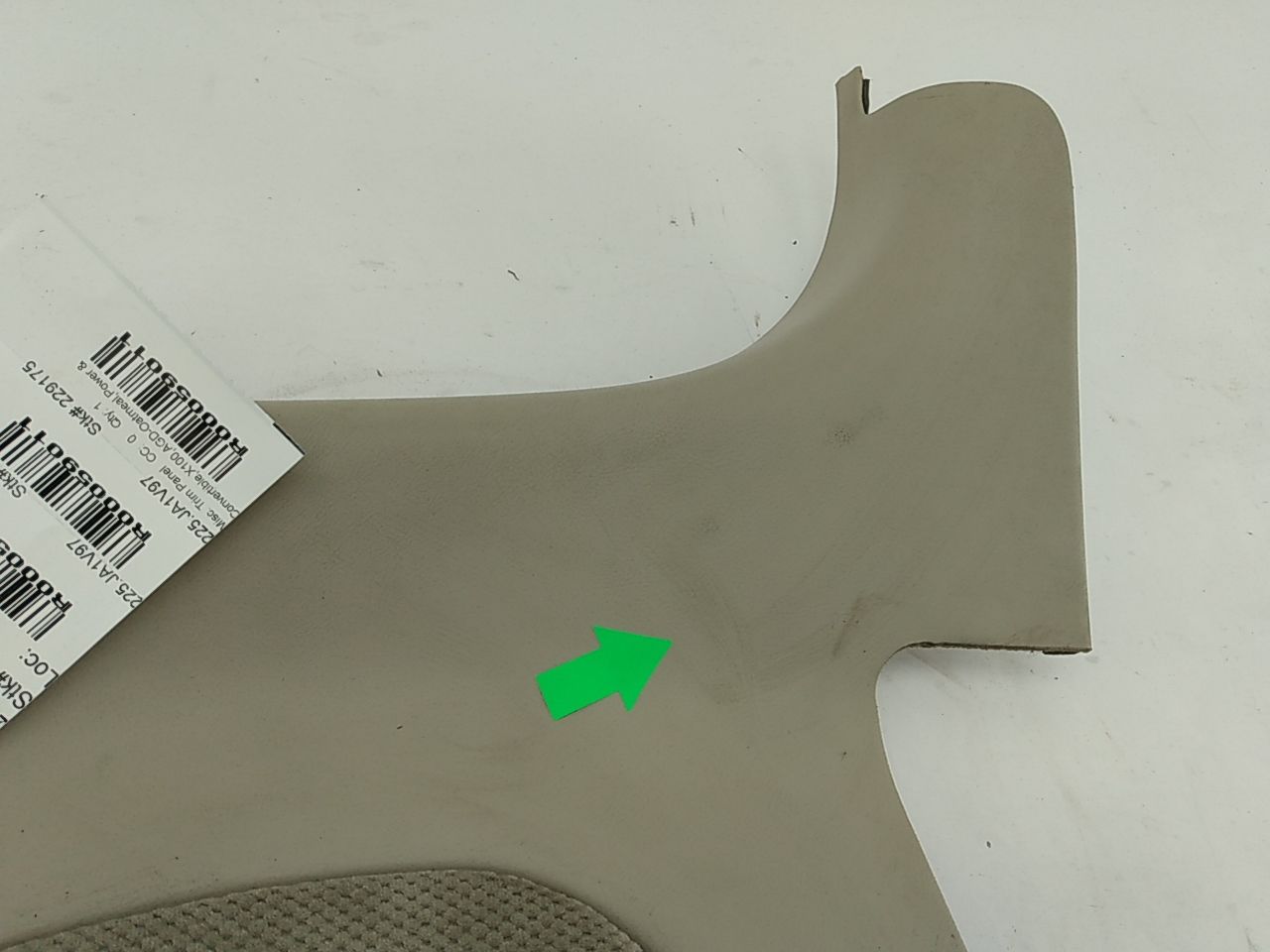 Jaguar XK8 Rear Left Interior Quarter Trim Panel