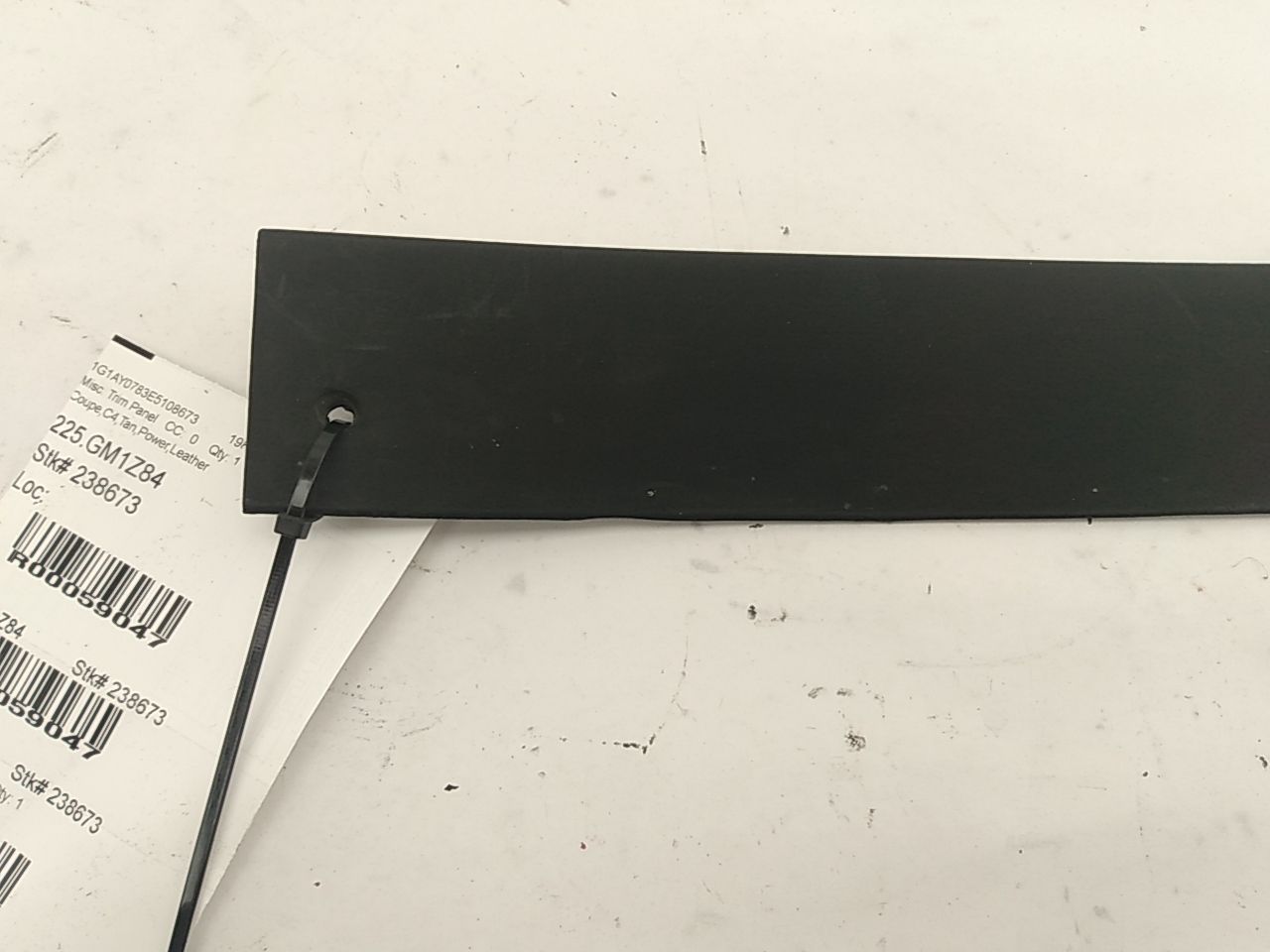 Chevrolet Corvette Rear Left Cargo Trim Panel