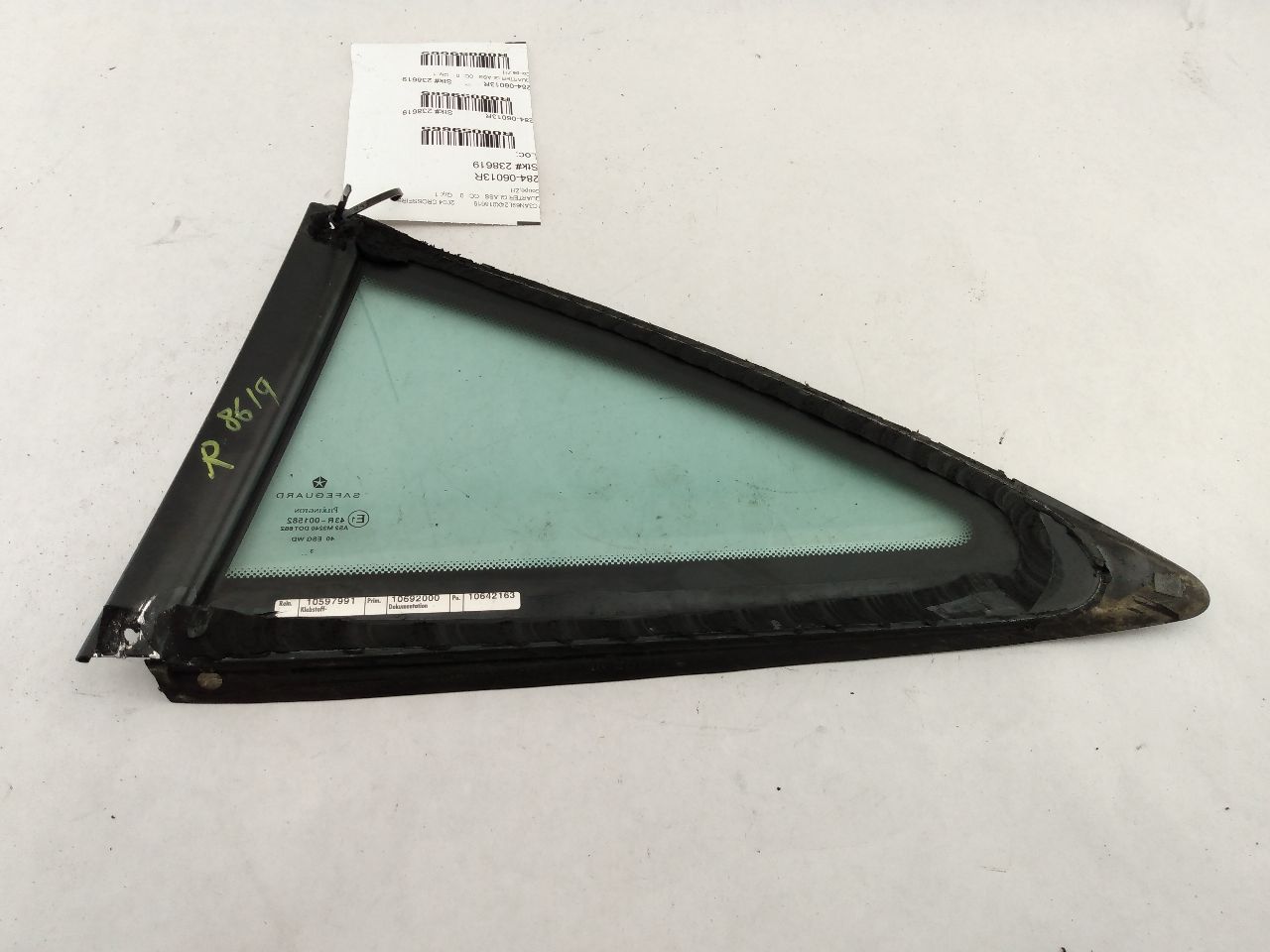 Chrysler Crossfire Rear Right Quarter Glass
