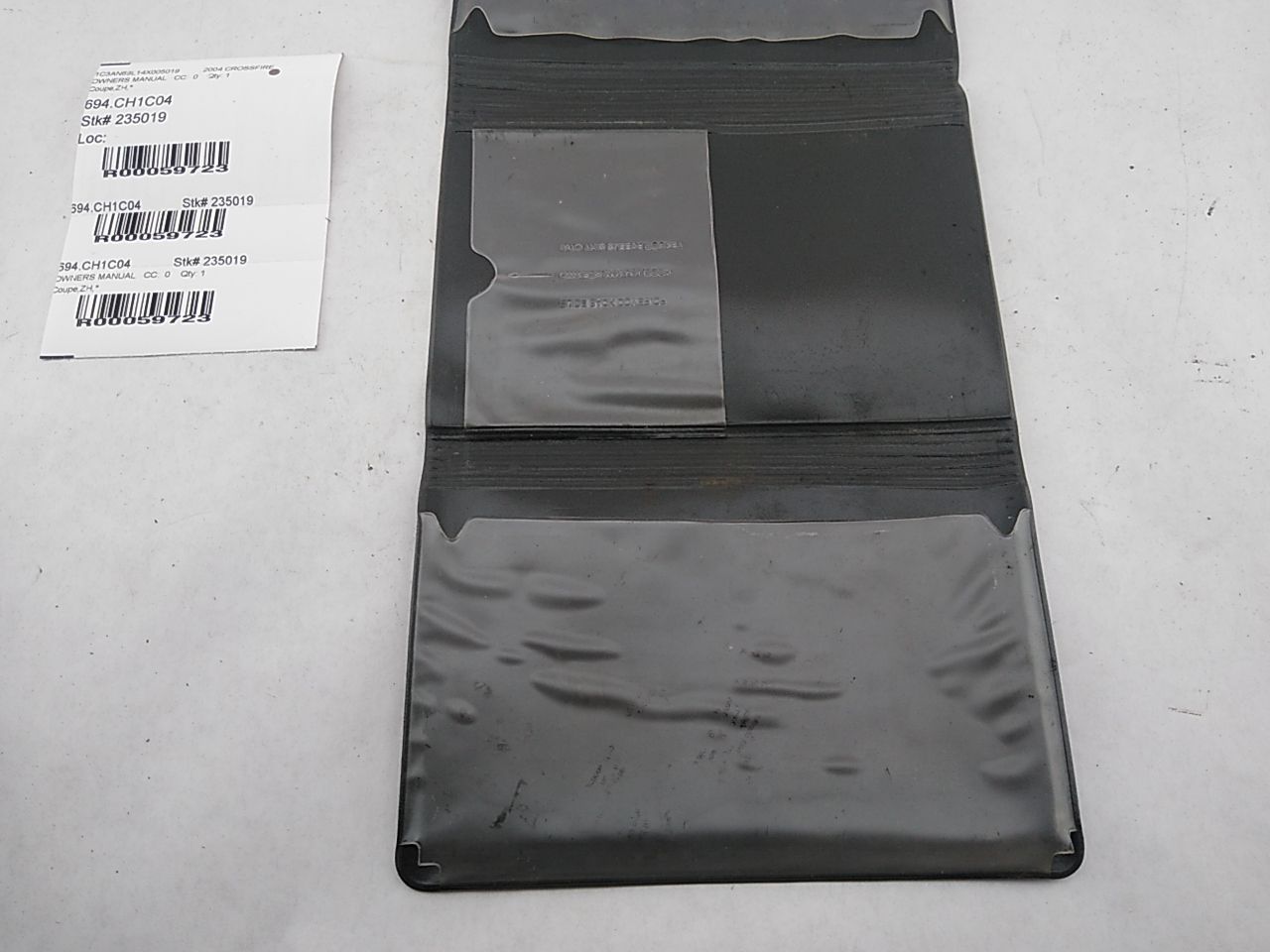 Chrysler Crossfire Owners Manual Holder