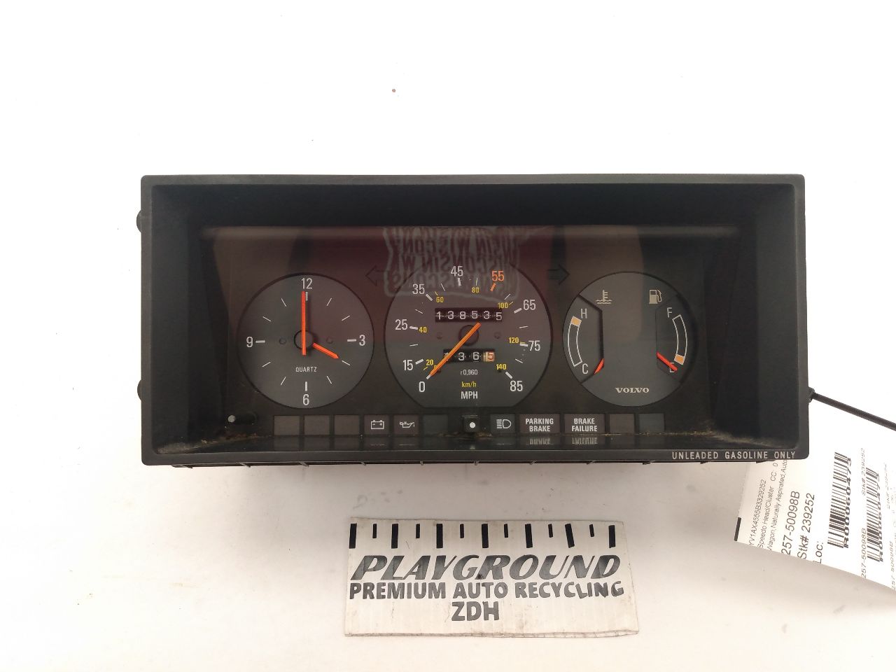 Volvo 245 Speedometer Cluster