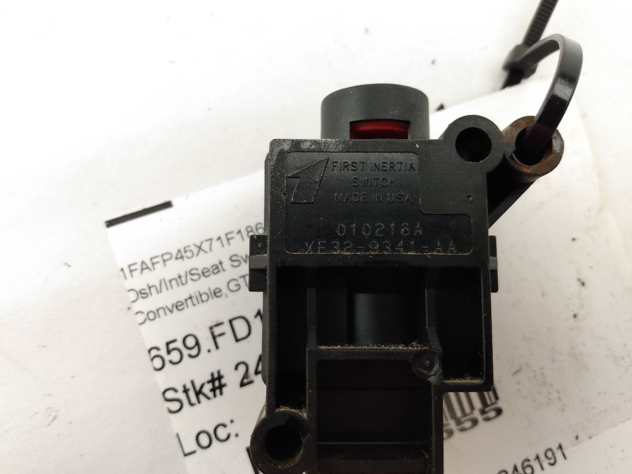 Ford Mustang Fuel Pump Shut Off Switch