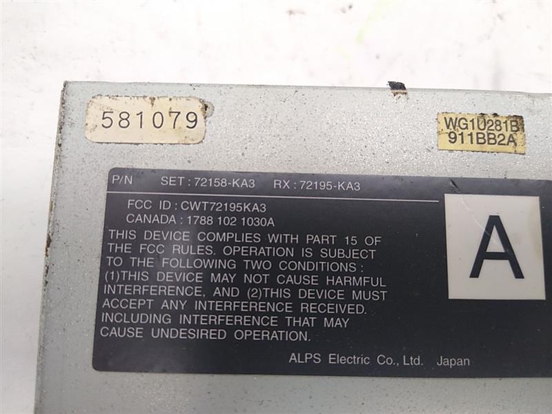 Honda Prelude Keyless Entry Control Module