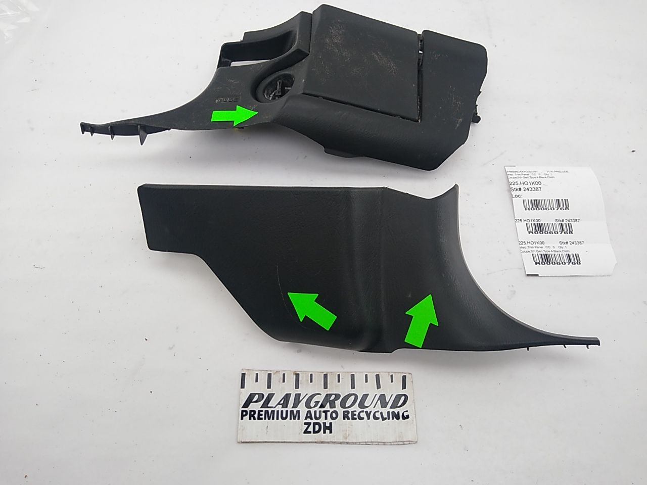 Honda Prelude Pair Of Front Kick Trim Panels