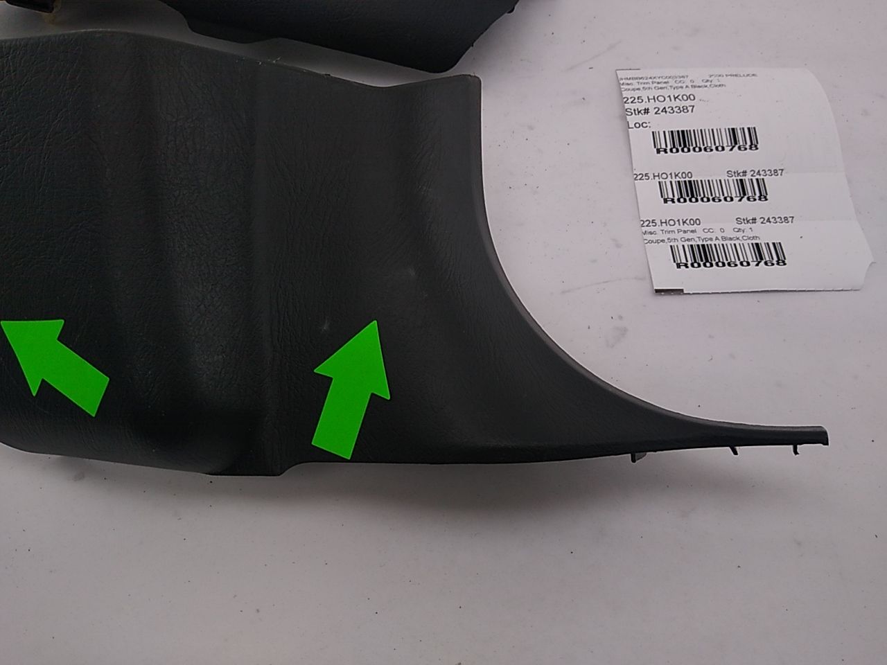 Honda Prelude Pair Of Front Kick Trim Panels