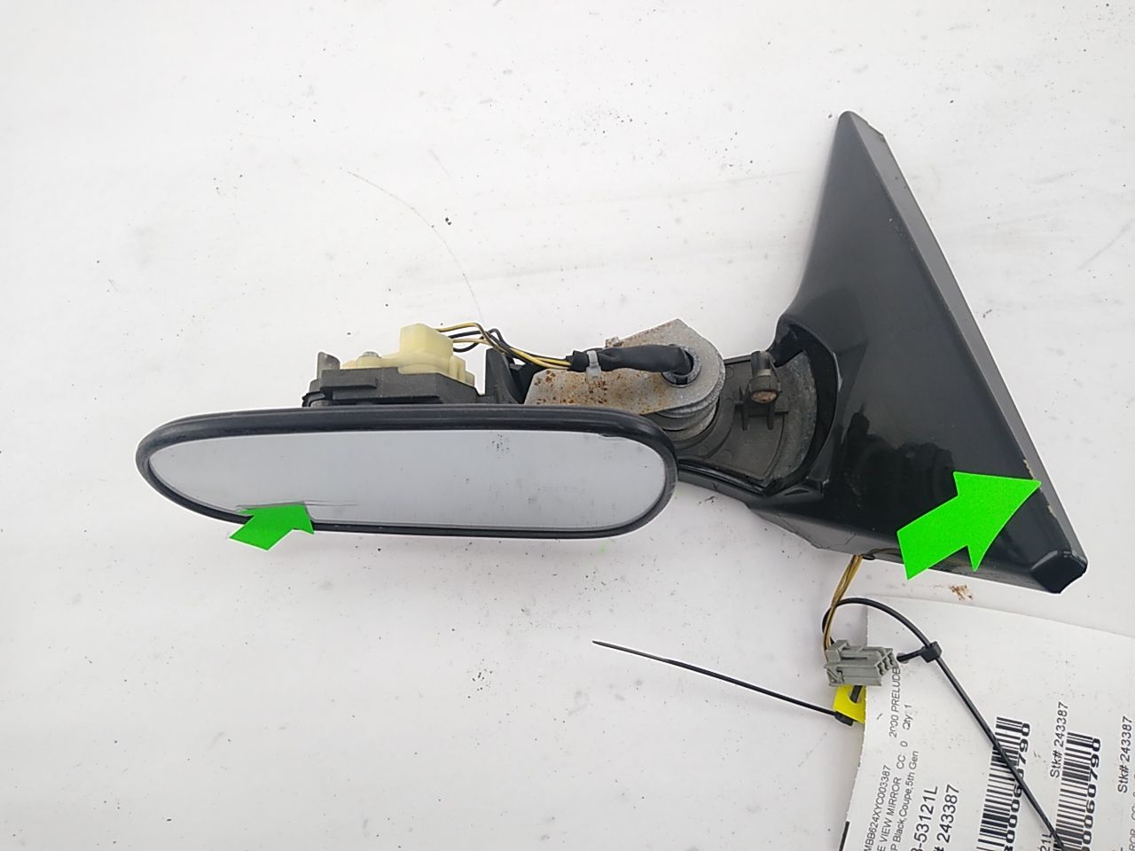 Honda Prelude Left Side View Mirror **AS-IS**