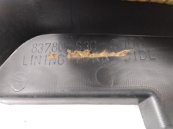 Honda Prelude Rear Left Quarter Trim Panel