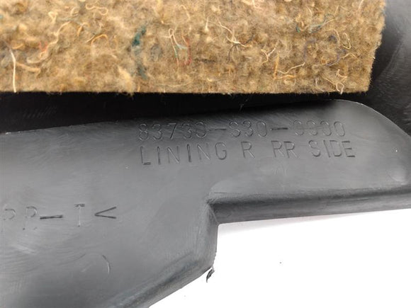 Honda Prelude Rear Right Quarter Trim Panel