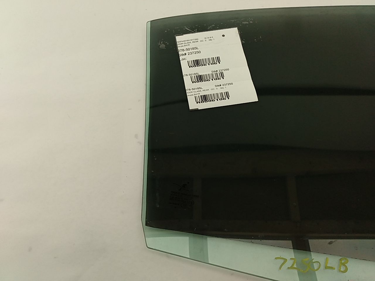 Saab 9-3 Rear Left Door Glass