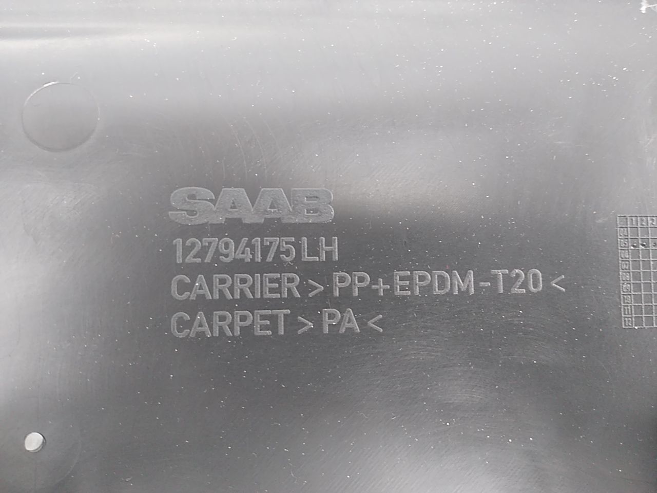 Saab 9-3 Rear Left Trunk Trim Panel