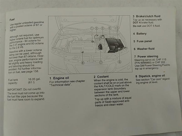 Saab 9-3 Owners Manual