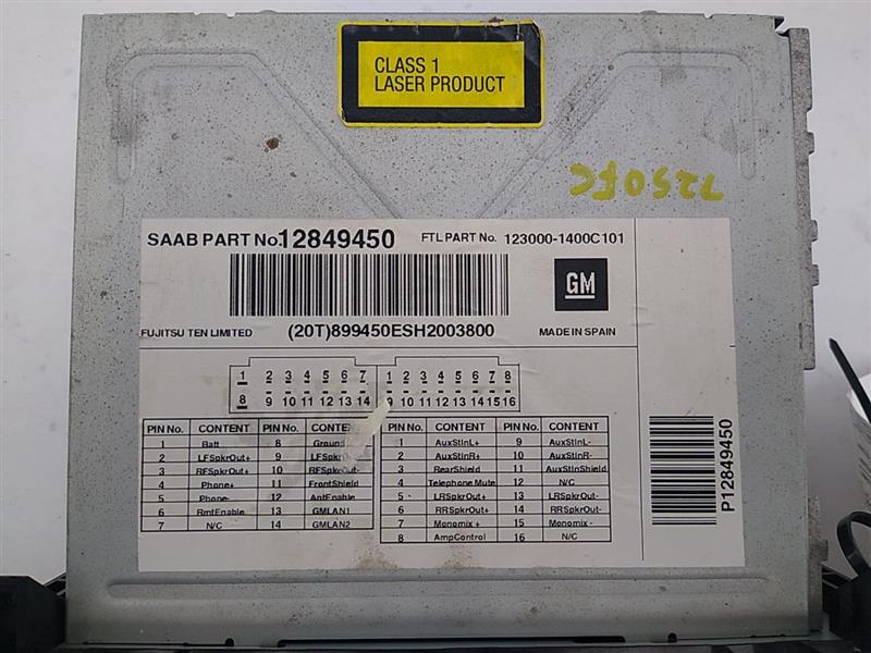 Saab 9-3 Radio Unit