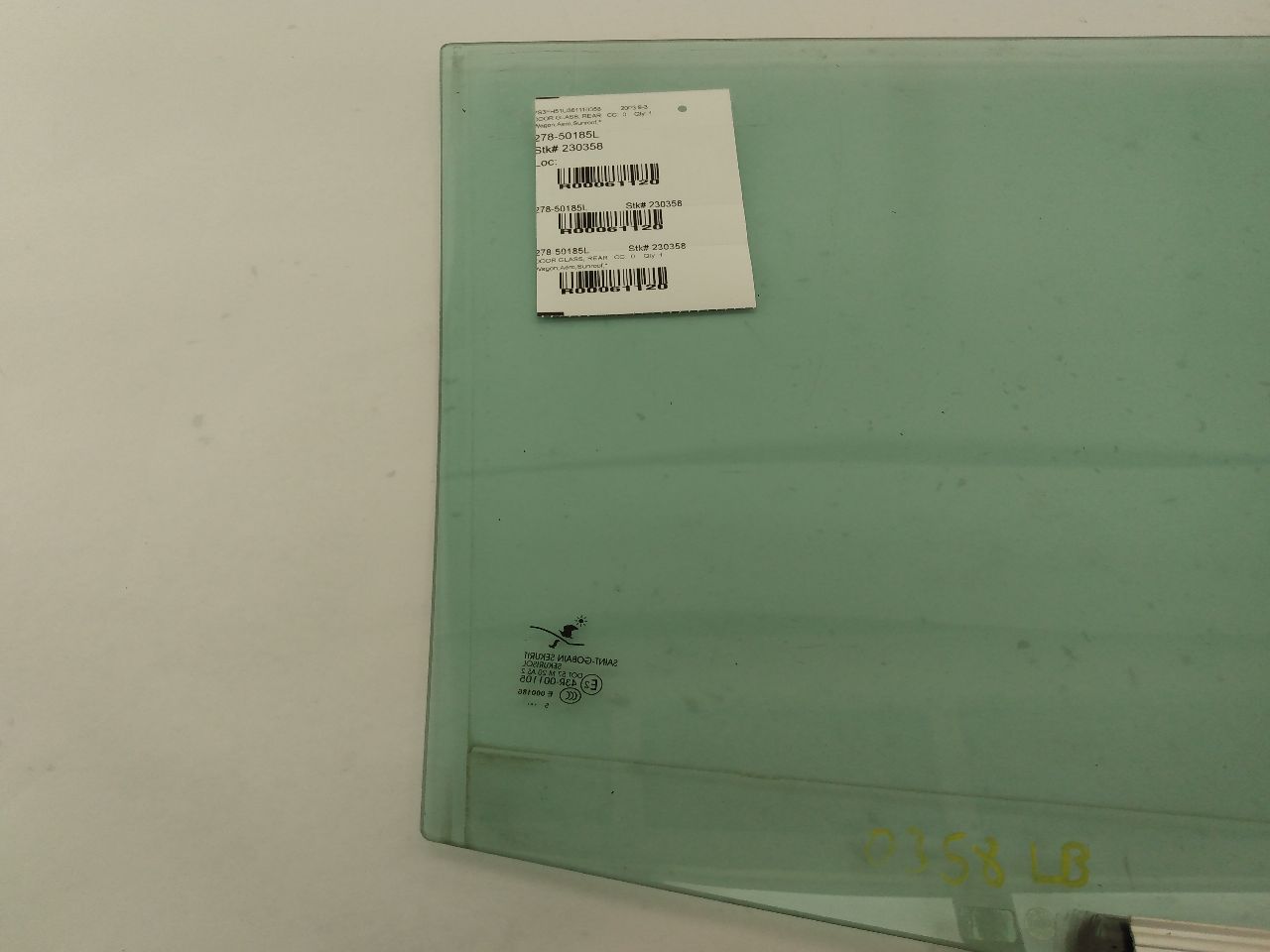 Saab 9-3 Rear Left Door Glass