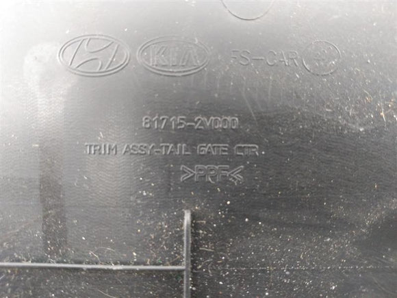 Hyundai Veloster Center Hatch Trim Panel