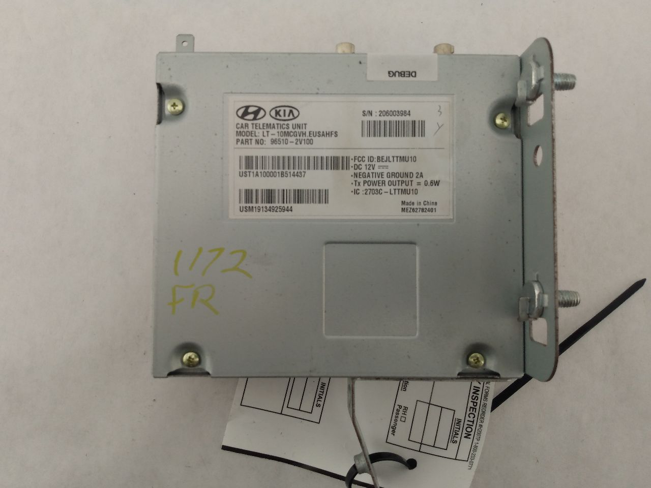 Hyundai Veloster Telematics Control Module - 0