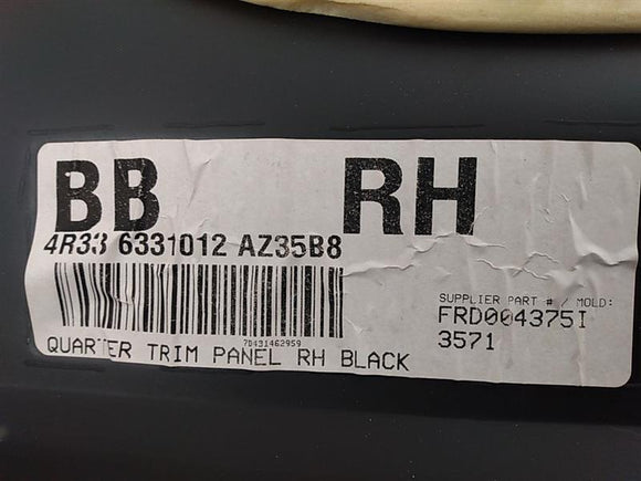 Ford Mustang Rear Right Quarter Trim Panel