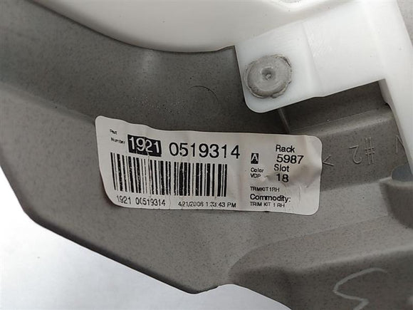 Hummer H3 Right B Pillar Trim