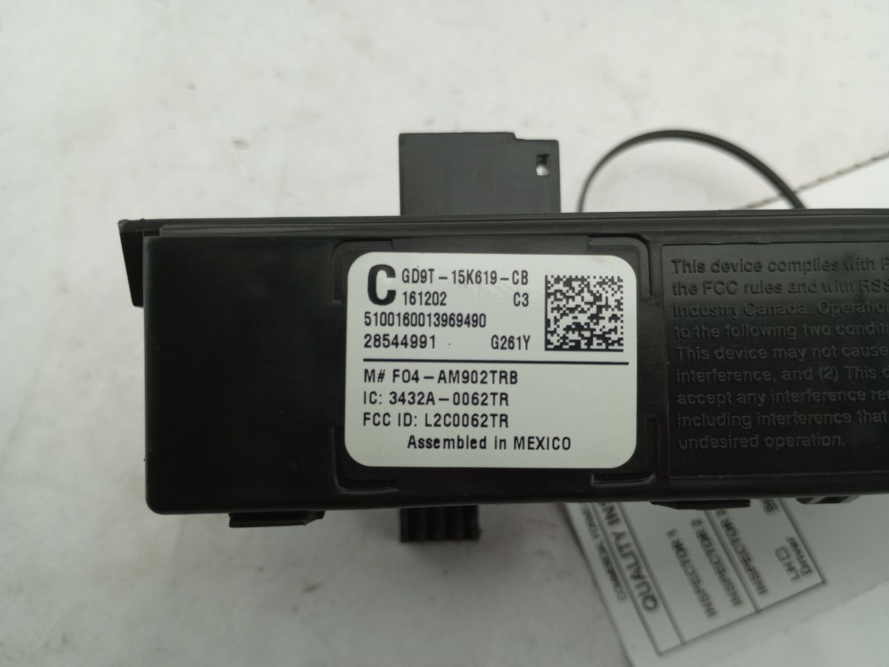 Ford Mustang Anti Theft Control Unit