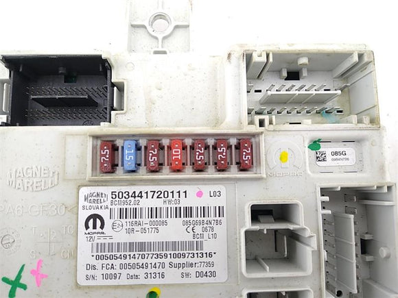 Alfa Romeo Giulia Body Control Module Fuse Relay Power Supply
503441720111
00505491470