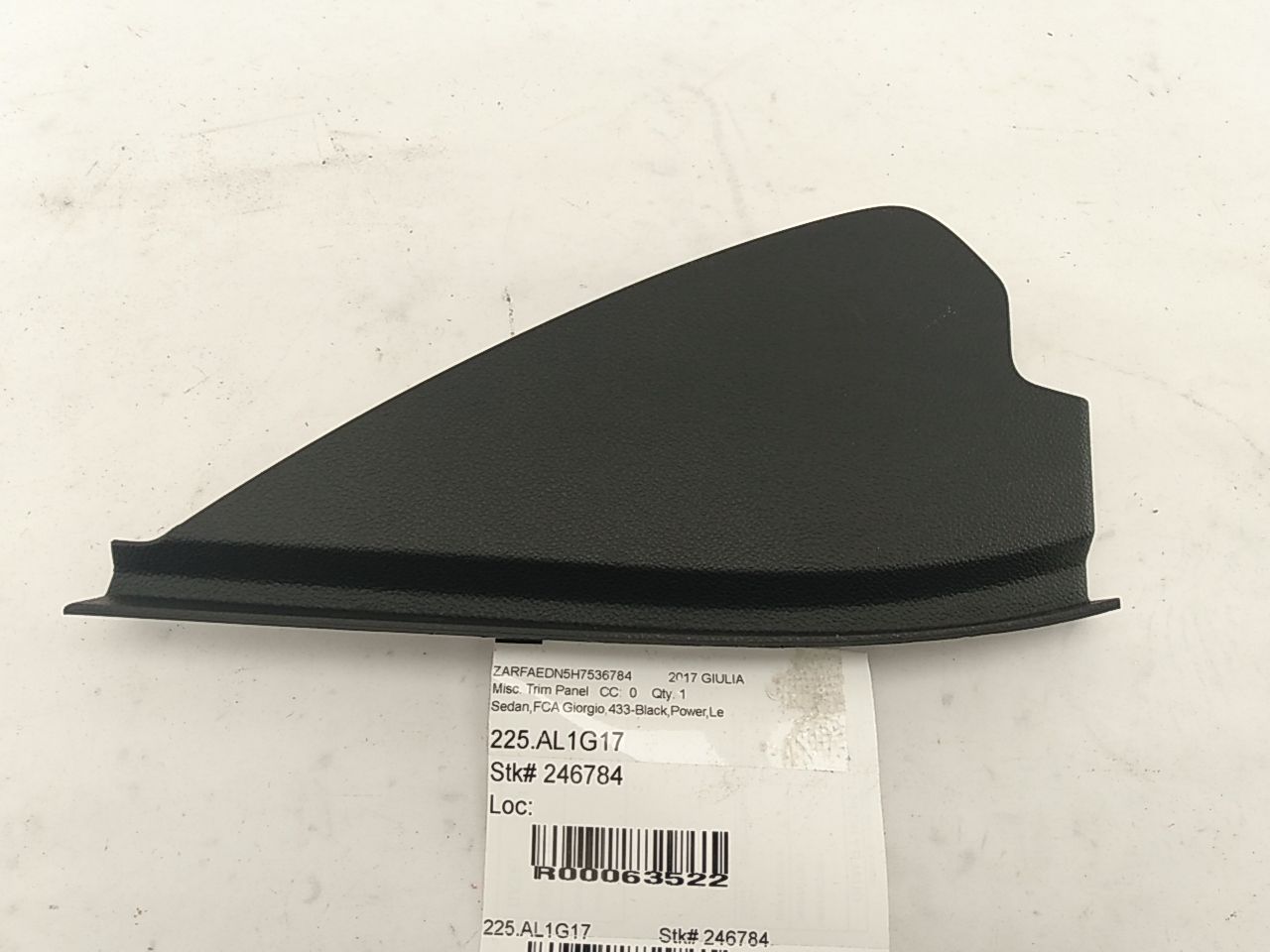 Alfa Romeo Giulia Front Right Dash End Cover - 0