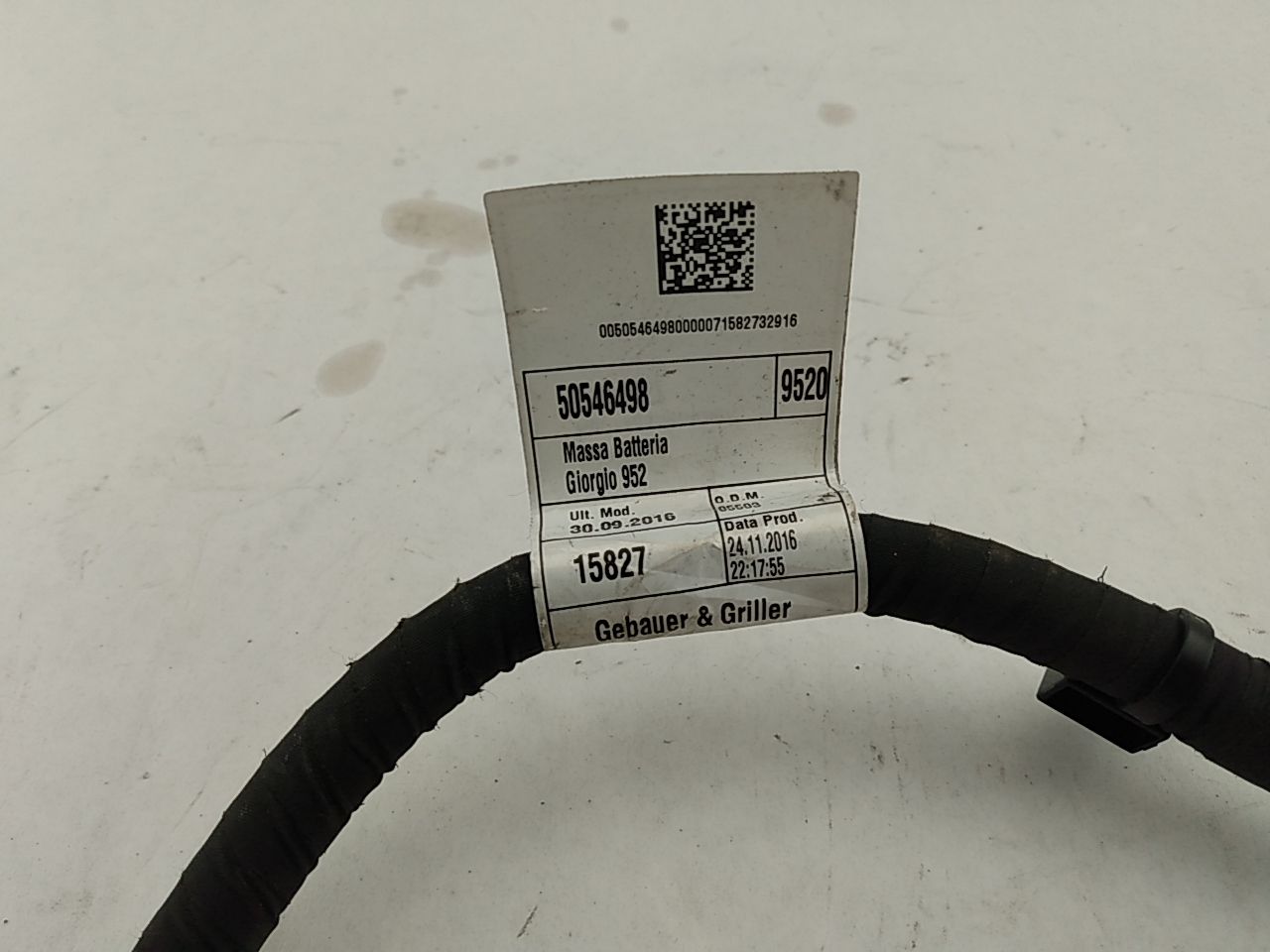 Alfa Romeo Giulia Negative Battery Wire
50546498