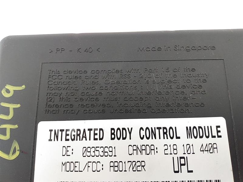 Pontiac Firebird Body Control Module