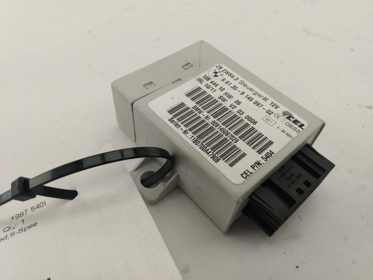 BMW 540I Ignition Immobilizer Module